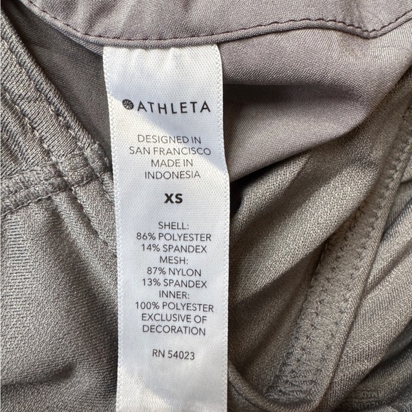 Athleta Print Printed Mesh Run Racer Short 4", Gray/Black Leopard, Size XS - Picture 7 of 7